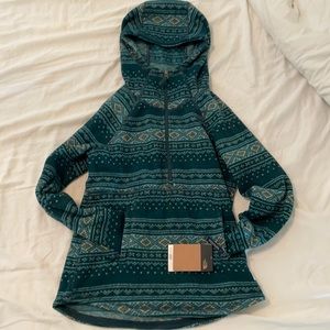 TNF printed crescent with hooded pullover